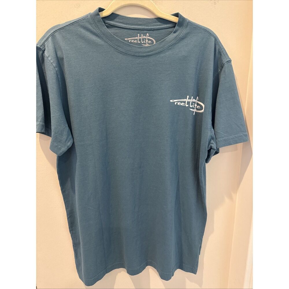 Reellife Ocean Washed T-shirt Real Teal Size Medium NWT